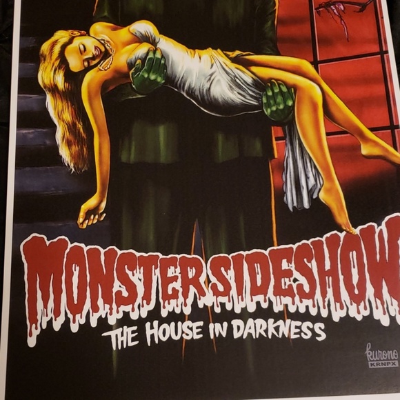 Too Fast Monster Sideshow The House Of Darkness 11"x17" Tattoo Art Lithograph - Picture 4 of 4